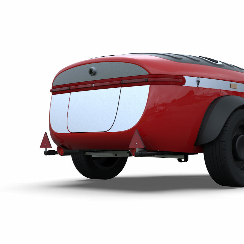 Urbanoid Booba mini vouwwagen in Pro uitvoering in de kleur Sundawn Red